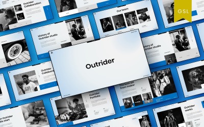 Outrider – бізнес-шаблон слайдів Google
