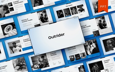 Outrider - Sjablonen PowerPoint presentatie