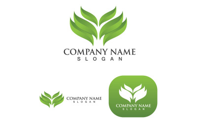 Hoja Verde Naturaleza Logo Icono Vector V11