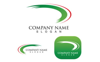 Daha Hızlı Finans Logo Şablonu Simgesi Çizimi V4