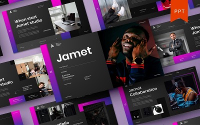 Jamet – Modèle d&amp;#39;entreprise PowerPoint