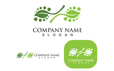 Leaf Green Nature Logo Icon  Vector V8