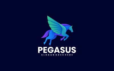 Pegasus Color Gradient Logo