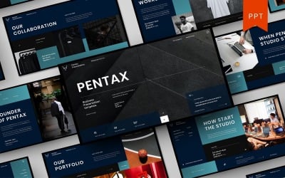 Pentax – PowerPoint-mall för företag