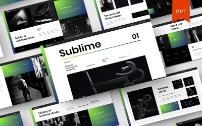 Sublime – PowerPoint-mall för företag