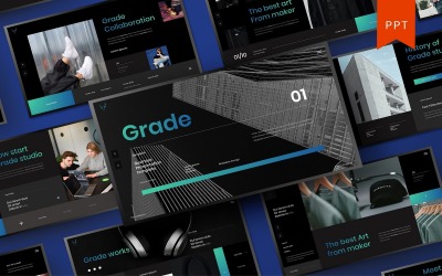 Grado - Plantilla de PowerPoint de negocios