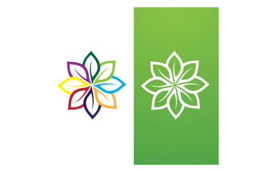 Green Leaf Nature Vector Logo Mall V16