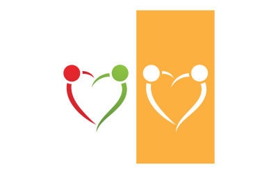Liebe, Familienpflege, Logo, Und, Symbol, Vektor, V12