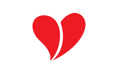 Love Heart Logo Ikon Mall Vector V11