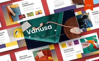 瓦努萨 - 商业的PowerPoint模板