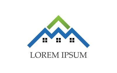 Hem House Building Logo Vector V12