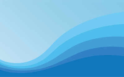 Hintergrund-Wellen-Wasser-Blau-Vektor-Design V3