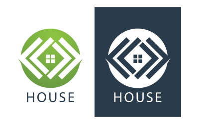 Huis Huis Gebouw Logo Vector V13