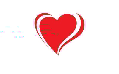 Liefde Hart Logo Pictogram Sjabloon Vector V52