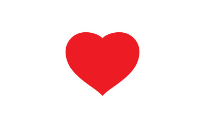 Love Heart Logo Icon Template Vector V43