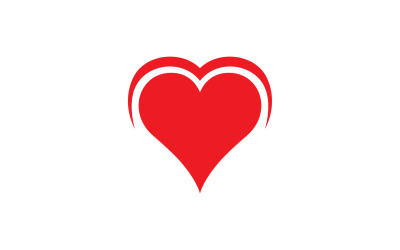 Love Heart Logo Icon Template Vector V45