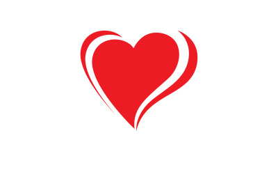 Love Heart Logo Icon Template Vector V52