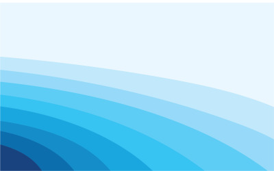 Tło Wave Water Blue Vector Design V5