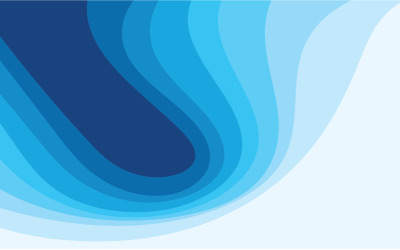 Tło Wave Water Blue Vector Design V6
