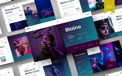 Blaine – Obchodní šablona prezentace Google