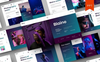 Blaine – PowerPoint-mall för företag