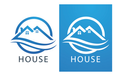 Hem House Building Logo Vector V29