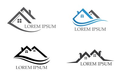 Hem House Building Logo Vector V36