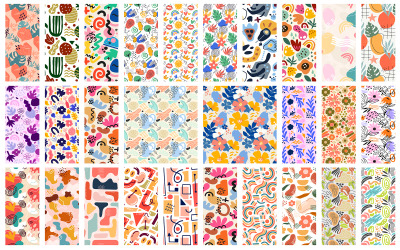 Padrão sem emenda de rabiscos abstratos