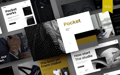 Pocket - Modello di diapositiva Google aziendale