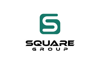 Vierkant groepslogo | Letter SG-logo