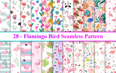 Flamingo Seamless Pattern, Madarak Minta, Flamingo Háttér