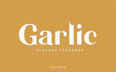 Knoflook / elegant san serif-lettertype