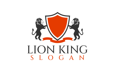 Lion Head Fabulous Logo Design Template