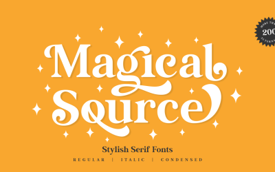 Magical Source - Stilvolle Schriftart