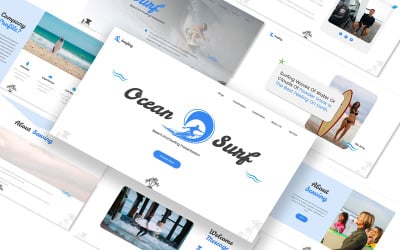 Ocean &amp;amp; Surfing Google Slides Presentation