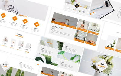 Прокат автомобілів і продаж шаблонів Powerpoint