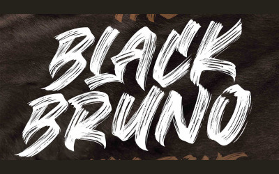 Black Bruno - Fonte de exibição de pincel