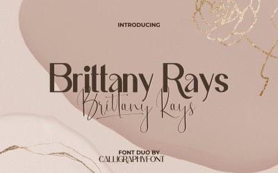 Bretagne Rays Verbluffend en elegant lettertype Duo