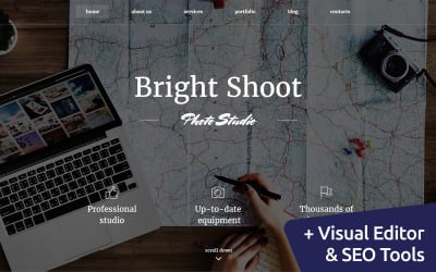 Bright Shoot - Travel Photo Gallery Photo Gallery Website Powered by MotoCMS 3 Website Builder