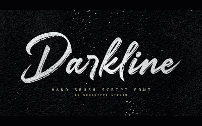 Darkline Italic Brush Modern