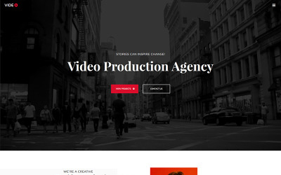 Videographer Photo Gallery Webová stránka běží na MotoCMS 3 Website Builder