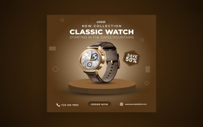 Watch Sale Social Media Advertising Post