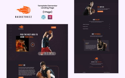 BasketBuzz - Modèle d&amp;#39;élément de jeu de basket-ball