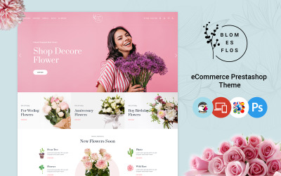 BlomesFlos - Тема PrestaShop для магазину квітів і свят