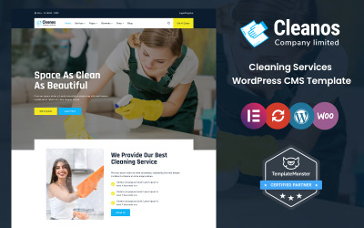 Cleanos - Schoonmaakdiensten WordPress Thema