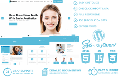 Dentalic - Diş Estetiği ve Diş Kliniği WordPress Teması