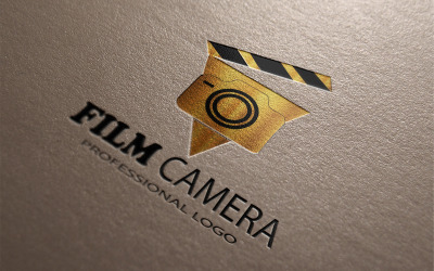 Filmkamera logotyp mall