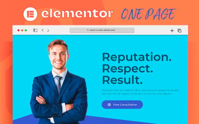 Lawyer Pro Elementor 登陆页面模板