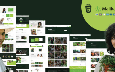 Malika Gardening HTML5-Website-Vorlage