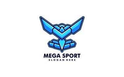 Mega Sport Simple Mascot Logo